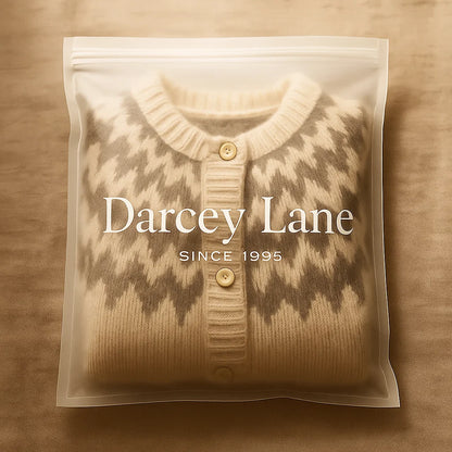 Islandsk Cardigan Dame – Vintage Strikcardigan med Mønster