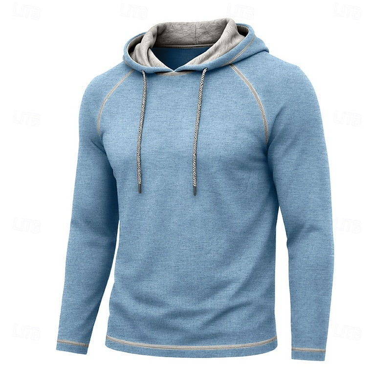 Hættetrøje Herre – Klassisk Hoodie med Snøre