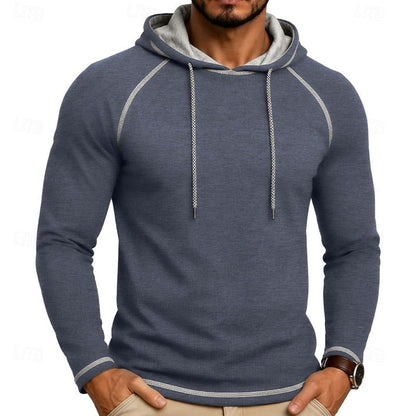 Hættetrøje Herre – Klassisk Hoodie med Snøre