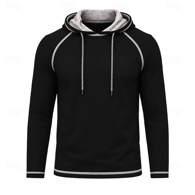 Hættetrøje Herre – Klassisk Hoodie med Snøre