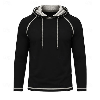 Hættetrøje Herre – Klassisk Hoodie med Snøre
