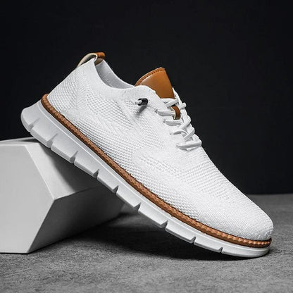 Sneakers Herre – Sommer Sko med Strikket Look og Chunky Sål
