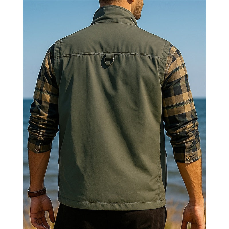 Outdoor Vest Herre – Utility Vest med Flere Lommer