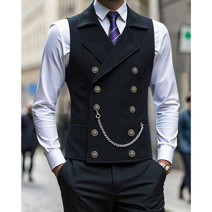 Edmund | Double-Breasted Tailored Waistcoat