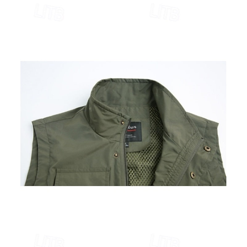 Outdoor Vest Herre – Utility Vest med Flere Lommer